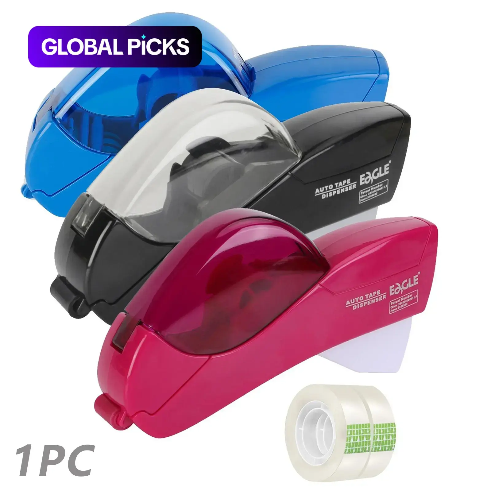 Automatic Tape Dispenser with Dual Tape Rolls, Handheld Operation, Fits 1/2-Inch and 3/4-Inch Wide Tape, Mother's Day, Thanksgiving and Christmas Gift Wrapping, Crafts and Packaging, Crafting Versatility, Handheld Convenience #GLOBAL PICKS