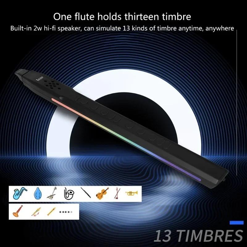IRIN Electric Blowpipe Imitation Flute Clarinet Various Sounds S55  Mini Electric Wind Saxophone Wind Instrument