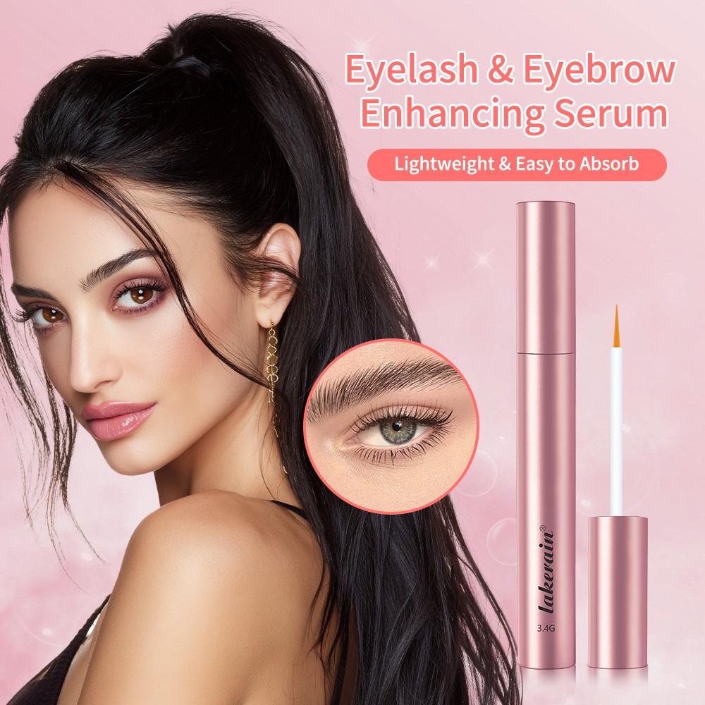 Eyelash & Eyebrow Enhancing Serum for Thicker, 2-in-1 Water Gel Formula, Longer Eyelashes and Eyebrows - Grow Luscious Lashes with Eyelash Enhancer, Ideal for Daily Lash & Brow Care Routine