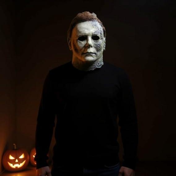 Michael Myers Mask & Scary Skull Mask, Halloween Horror Masquerade Men's & Women's Cosplay Party Mask, Bloody Michael Myers & Scary Skull Adult Costume Scary Cosplay The terrifying atmosphere is at its peak