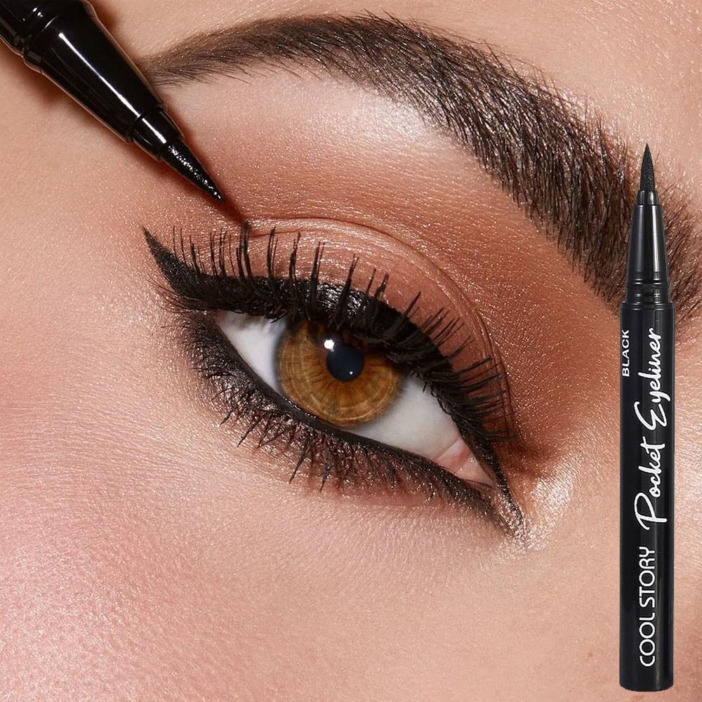 Waterproof Precision Eyeliner Pen, Long-Lasting Smudge-Proof Formula, Deep Shade, All-Day Wear, Perfect for Bold Eye Makeup