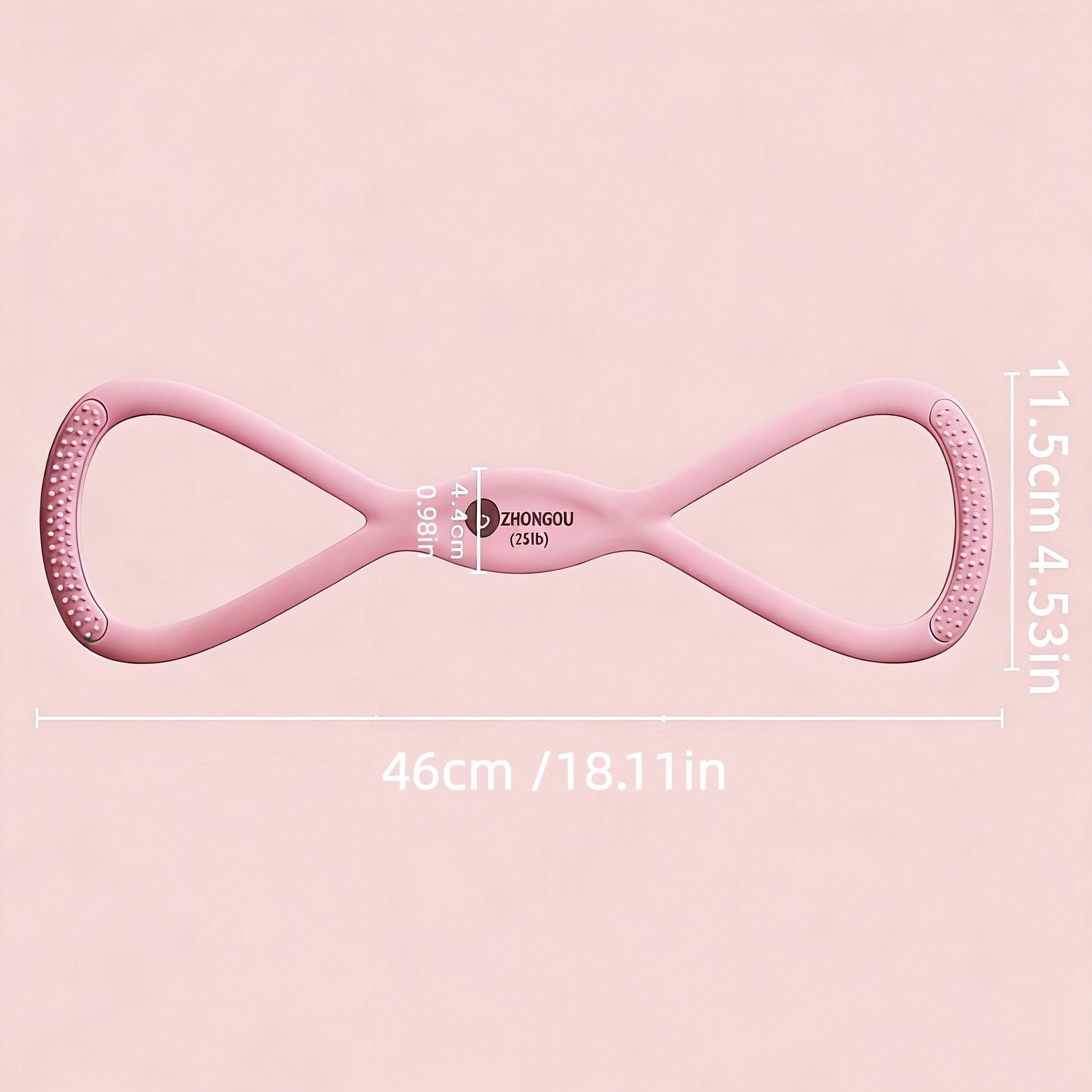 Figure 8 Fitness Resistance Band for Women and Men, Elastic Exercise Bands for Arms Chest and Back, Chest Expander and Yoga Gym Workout Pulling Rope, Figure 8 Elastic Tubing for Muscle Training Band for Bodybuilding enthusiast