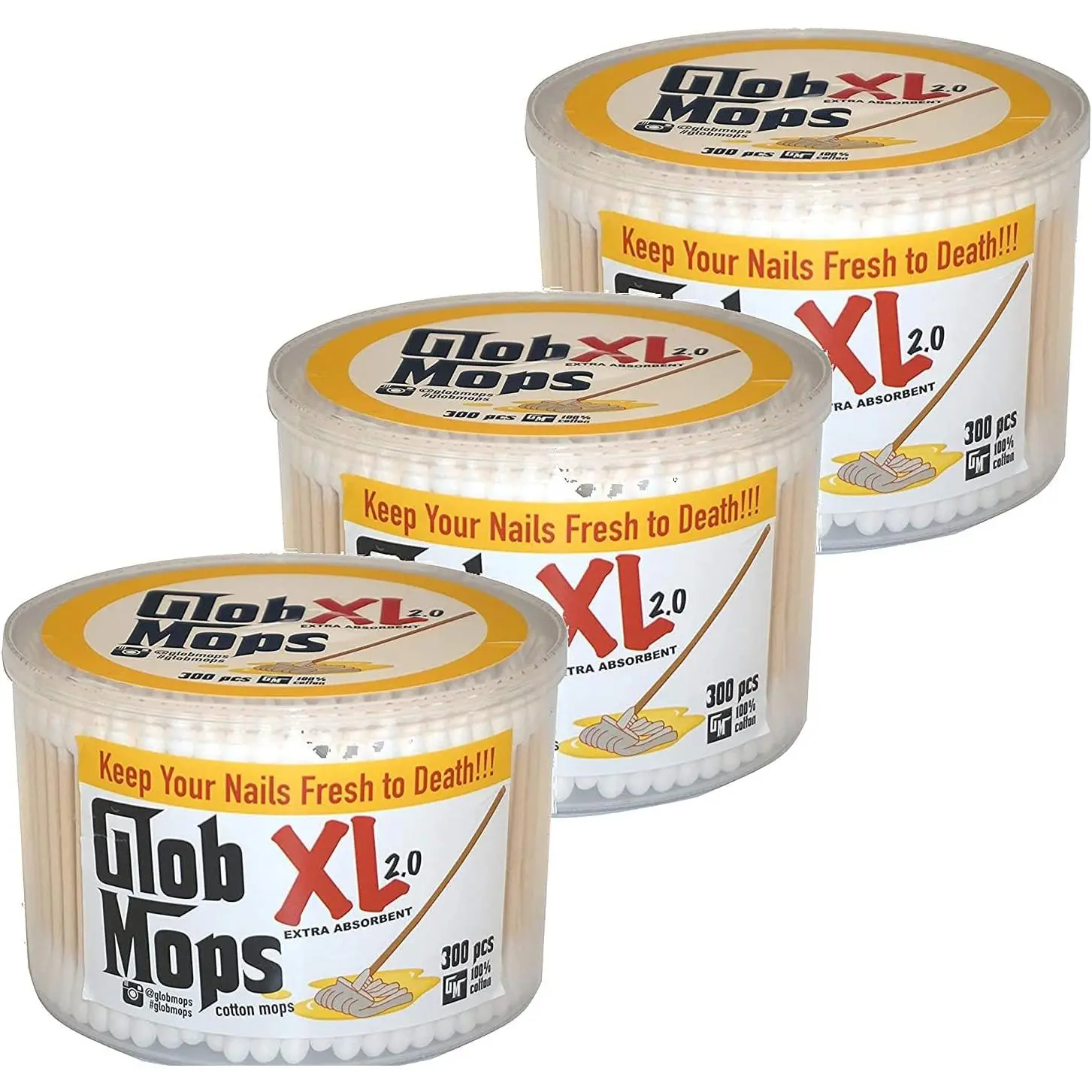 XL Cleaning Mops, 3 Pack, Household Mopping Tools