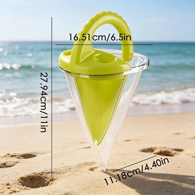 Portable Handheld Beach Sand Funnel Toy Kids Outdoor Sand Spark Flowing Sand Play Toy Summer Beach Sandcastle Making Toy For Children