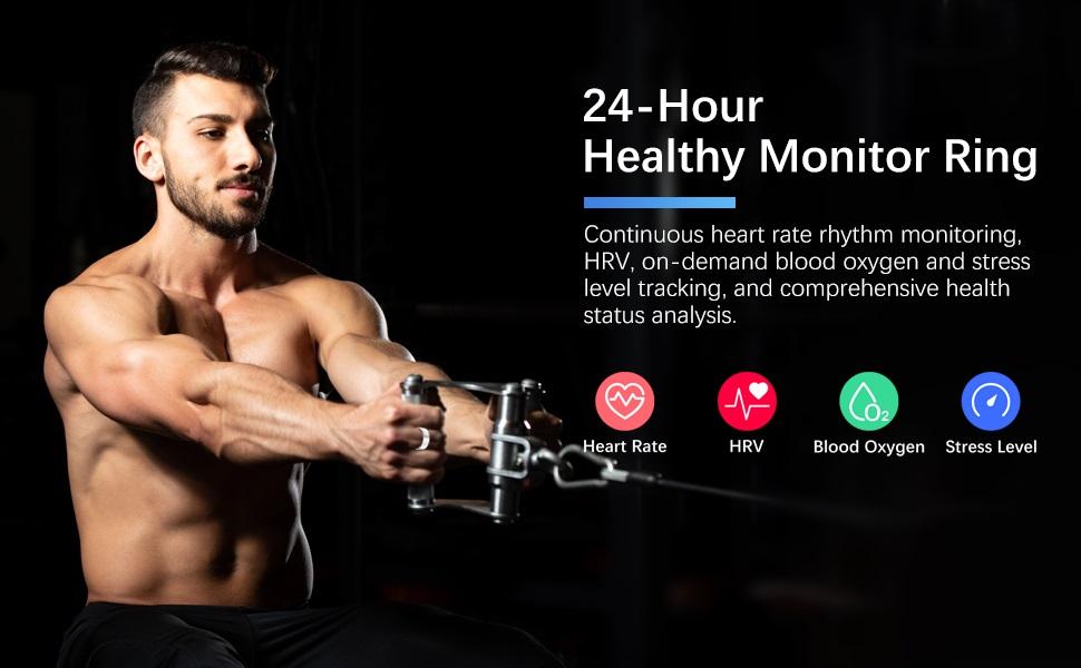 2026 Smart Ring for Women Men, Fitness Ring with Heart Rate, Blood Oxygen,Stress, Sleep Tracker, Step Tracker, Fit Ring No Subscription Fee, IP68 Waterproof Smart Ring for iPhone & Android # app fee