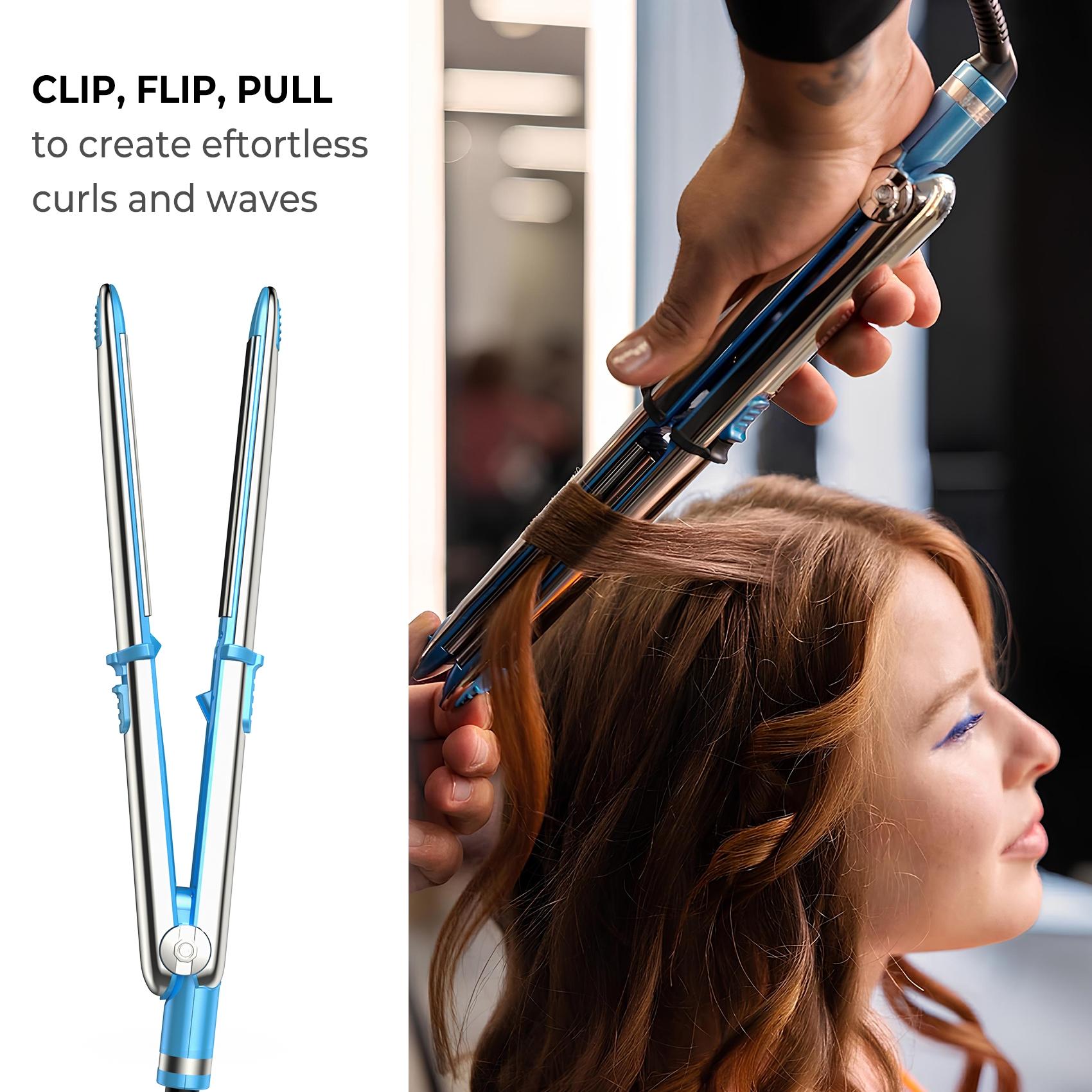 2 in 1 Hair Straightener Hair Curler, Professional Flat Iron Hair Straightener, Titanium Hair Straightening Ionic Fast Heating Hair Tools, Hair Styling Tools for Women Hairstyles, New Year Gift, Hair Styling Tools, Hair Products, Lightweight