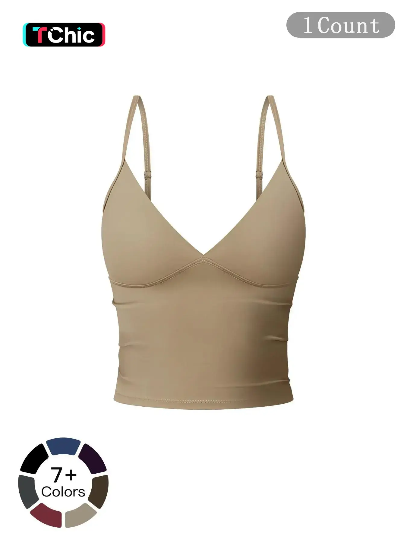 Women's Solid Color Sports Cami Top, Breathable Comfortable Sports Top, Ladies Sportswear for Indoor Outdoor Wear, Sleeveless Gym Top, Athletic Fitness Clothes, Fitted Design Activewear, Athletic Fashion, Exercise Activewear