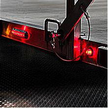 Nilight 10PCS 3/4 Inch Round LED Clearance Light LED Front Rear Side Marker Indicator Light Bullet Marker Light Red eyes leds for car Truck Automotive