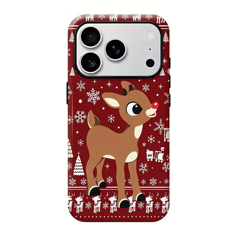 Cartoon Rudolph the Red-Nosed Reindeer Smartphone Case - Christmas ...