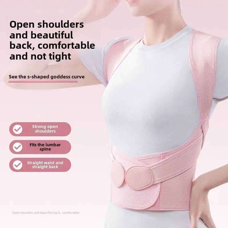 Adjustable Back Posture Correction Belt, Adjustable Back Straightener – Transparent – for home, office, and sports use body shaping. Ergonomic design for comfort and snug fit, for fitness enthusiasts