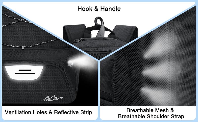 MoKo Basketball Backpack, Soccer Backpack for Men & Women with Separate Ball & Shoe Compartments - Waterproof, Large Capacity, Ventilated Design - Perfect for Sports & Travel
