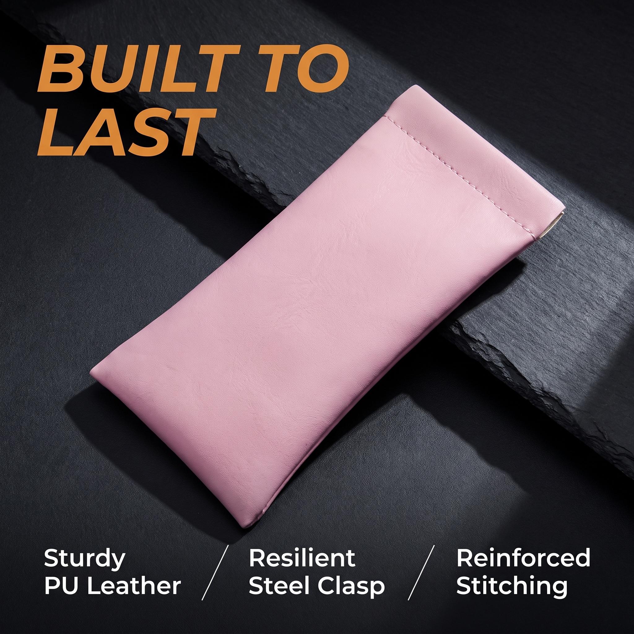 Mini Auto Closure Chaos Fixer Pouch Eyeglass Case Sunglasses Case Glasses Pouch Makeup Bag Cosmetic Bag Small Pouch Coin Purse Waterproof Protective Storage Organizer Lightweight Portable Soft Durable Travel Purse Handbag Gift for Women Men -YY0