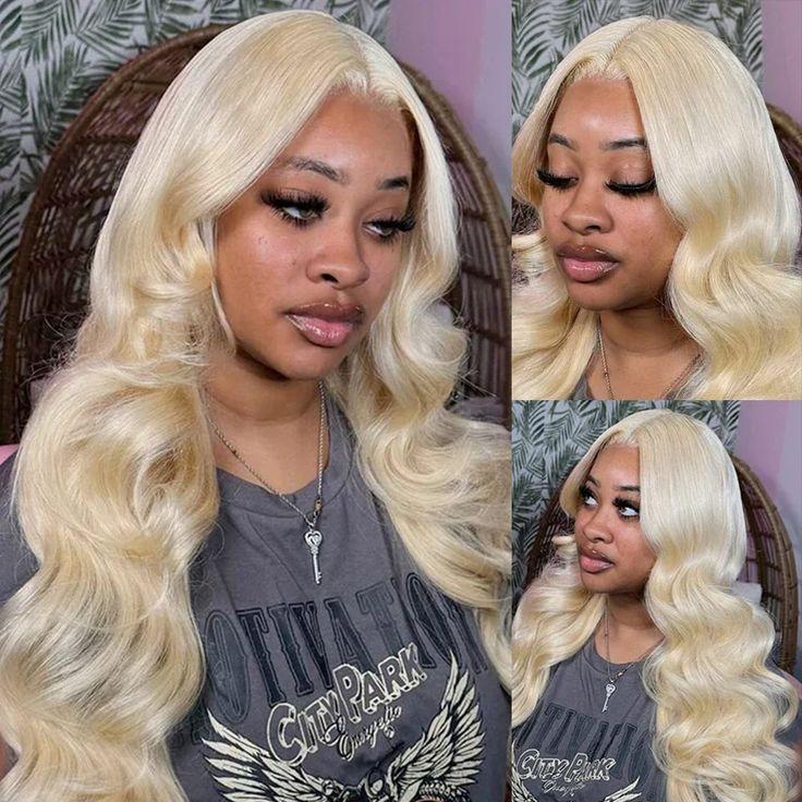 Tuneful 180% Density 613 Blonde HD Transparent 13x6 Lace Frontal Hair Wigs For Women Hot Red Straight Pre Plucked 613 Lace Front Hair Wigs P4/27 Hair Wig Neon Red Color