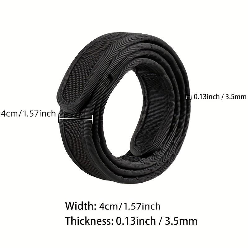 1.5 Inch Tactical Inner Belt, Hook Lining Duty Belt, Suitable for Edc, Concealed Carry, Safe, Adjustable Nylon Belt for Men