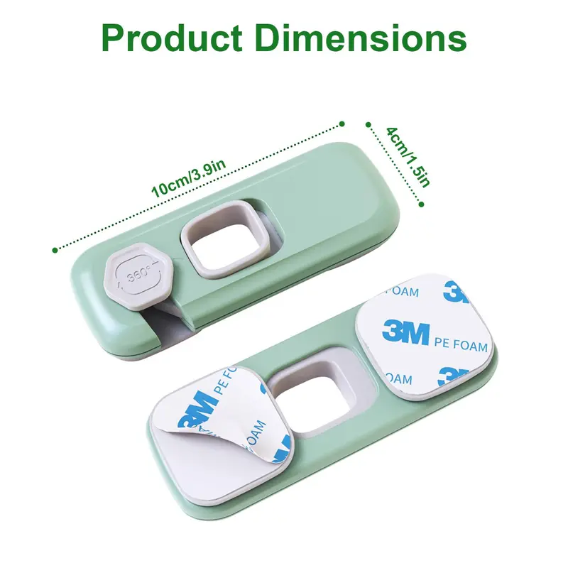Child Proof Refrigerator Lock 2 Pack ABS Gray Kitchenware - TikTok Shop
