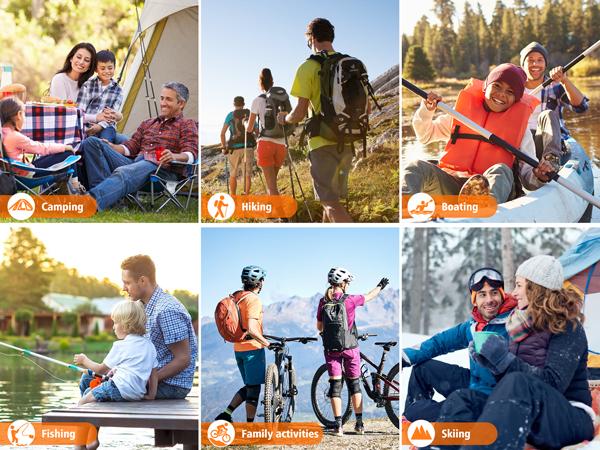 46800mAh Solar Charger Power Bank Built in 4 Cables 3 Foldable Solar Panels, PD20W Fast Charging Portable Charger, LED Display Powerbank USB C in/Output, External Battery Pack with SOS Camping Light