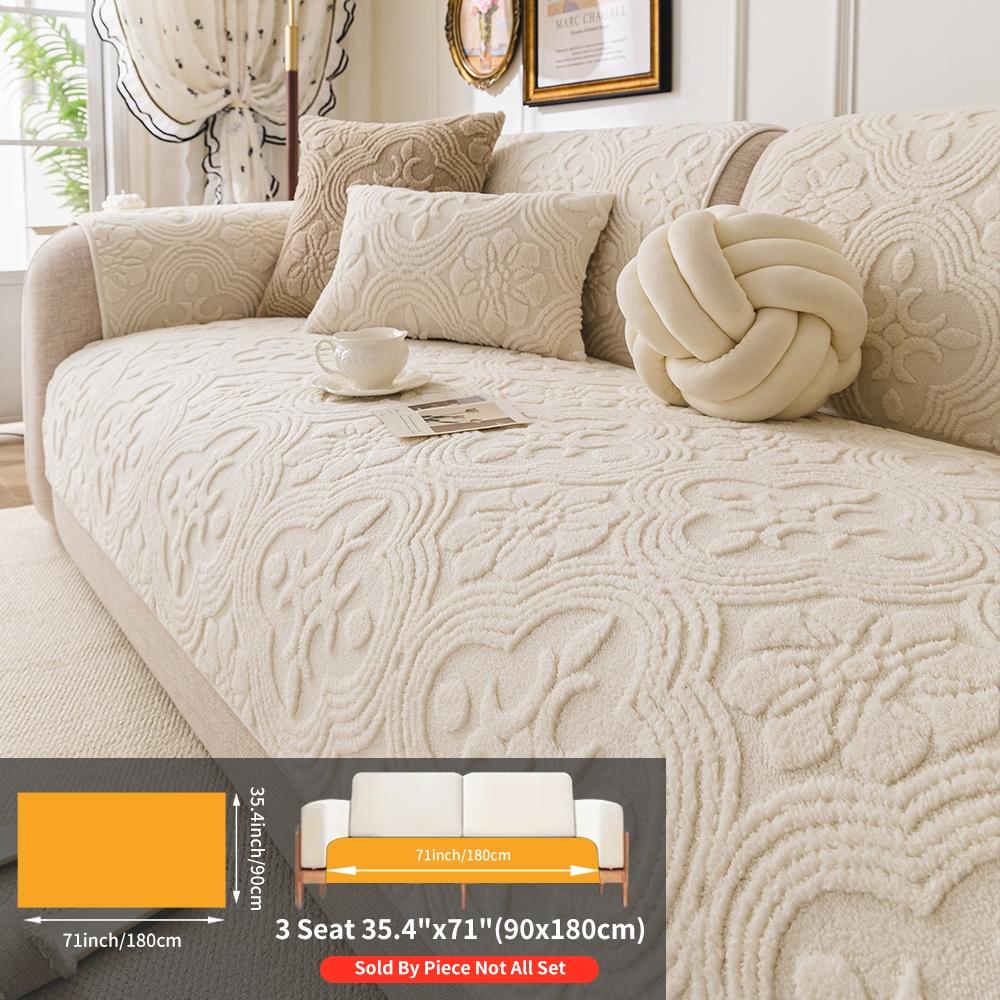 Comfortable Peony Pattern Sofa Cushion, Thick Soft Pet Friendly Couch Protector, Non-Slip Plush Chair Cover for Living Room Bedroom Office Decor, Sofa Couch Covers Comfortable Peony Pattern Sofa Cushion, Thick Soft Pet Friendly Couch Protector, Non-Slip Plush Chair Cover for Living Room Bedroom Office Decor, Sofa Couch Covers