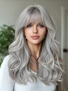 Wig, 20 Inch Medium Length Curly Hair, Women's Full Head Cap, High Temperature Resistant, Fashion Casual Wig, Stylist Friendly Wig, All Seasons, Synthetic Curly Wigs, Heat Resistant Wigs