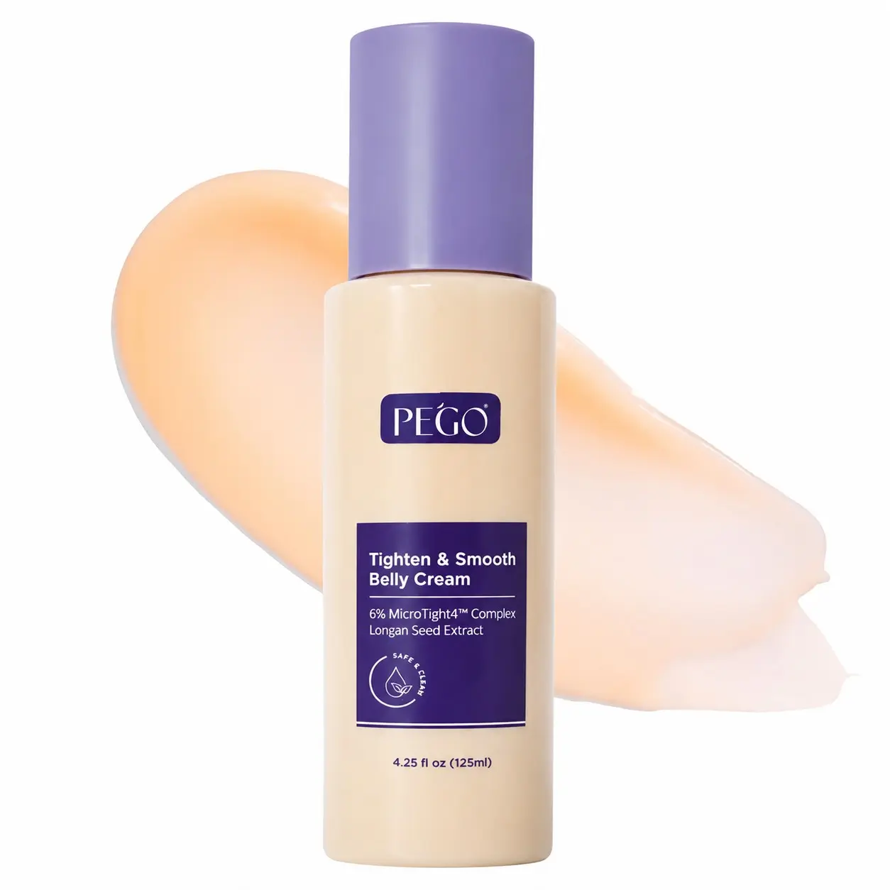 Pego Belly Firming Cream, Tighten & Smooth Saggy Tummy Skin, Fade Stretch Marks & Tighten Loose Belly,Reduce Stretch Marks, Safe for Post-pregnancy