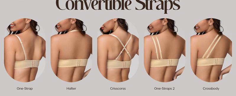 Wingslove Deep V Push Up Strapless Bra For Women's Comfort Supportive Wireless Bras