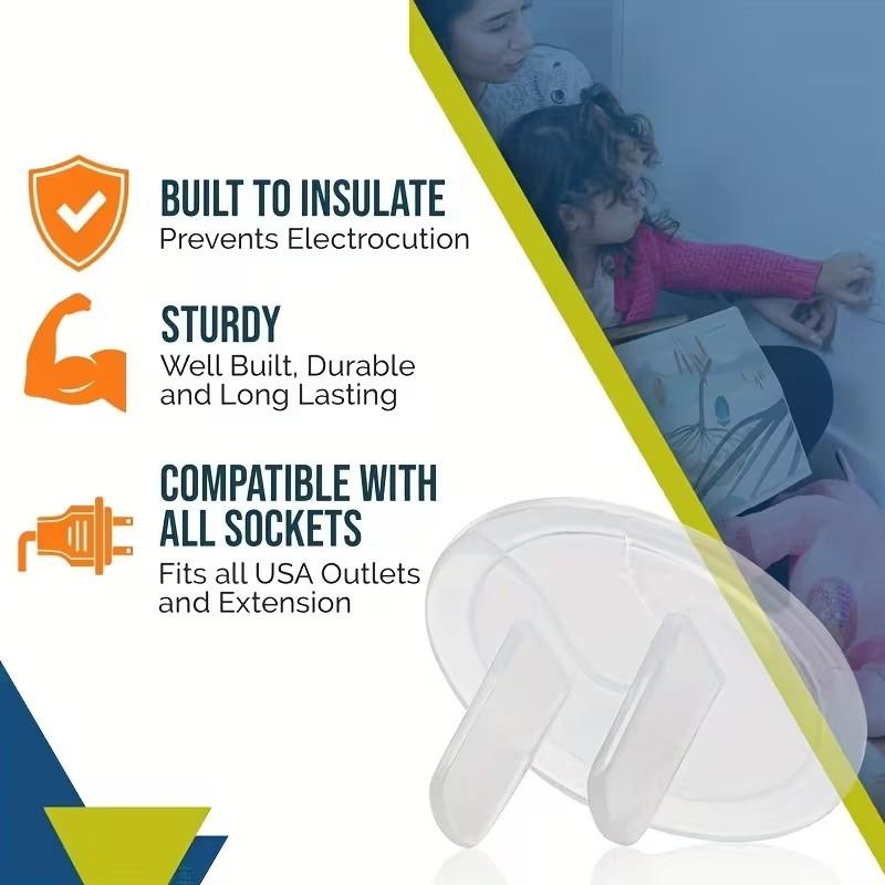 14 Transparent Socket Protector Covers, Ideal for Home and Office, Portable, Multiple and Universal Dustproof Design, Essential Electrical Protection