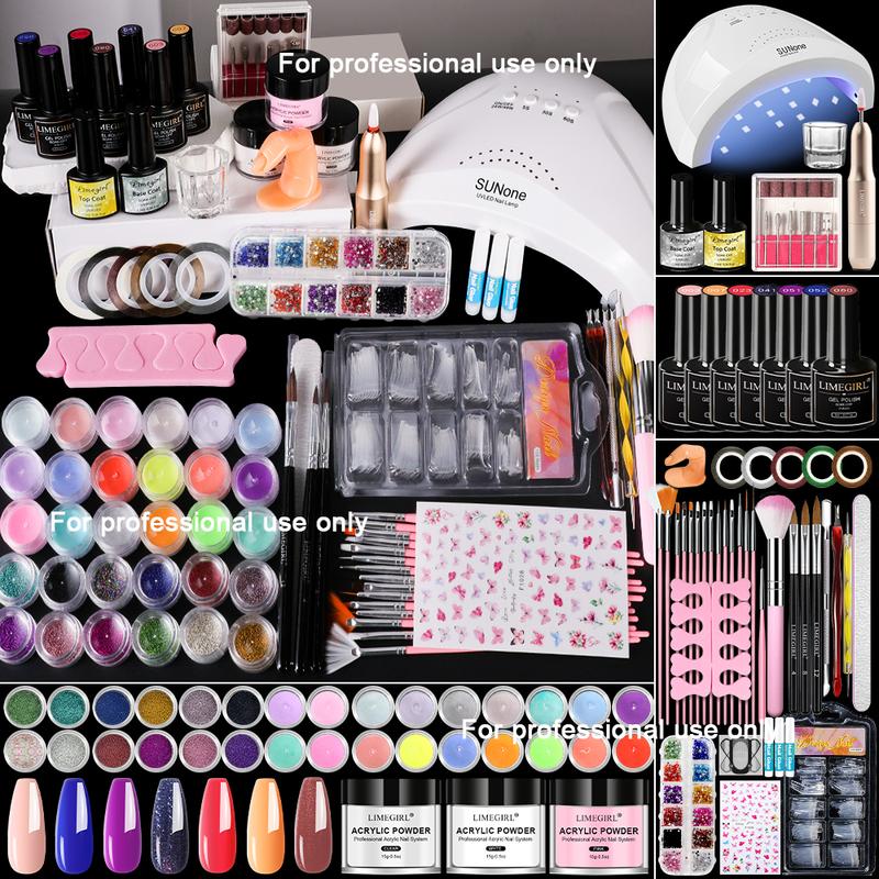 Cutics Acrylic Nail Kit for Beginners Professional Set with Nude Powder Gel Polish Glitter Decorations Gift for Women Manicure Cutics Acrylic Nail Kit for Beginners Professional Set with Nude Powder Gel Polish Glitter Decorations Gift for Women Manicure