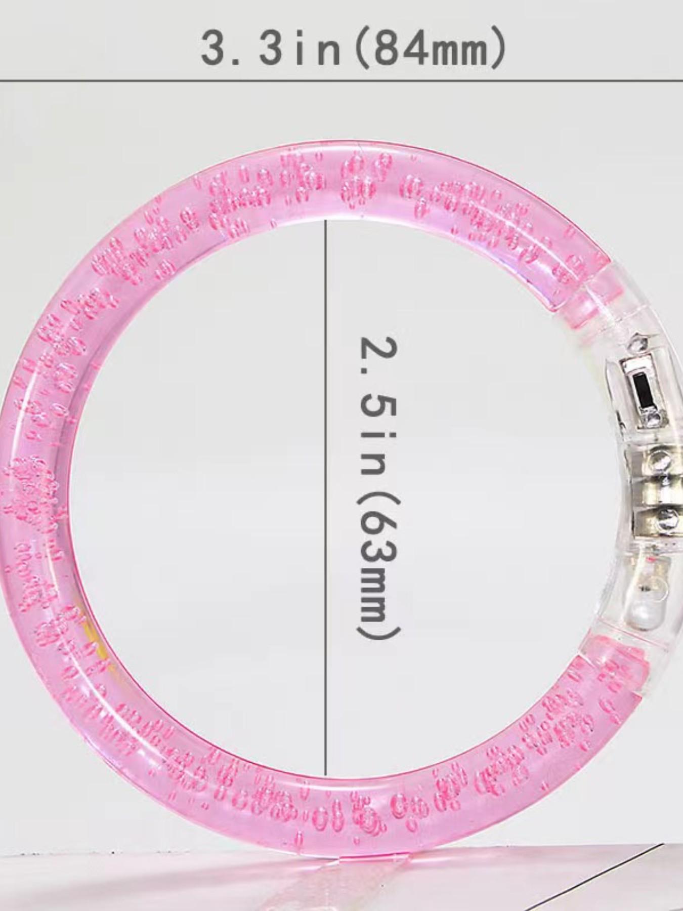 6pcs LED Light Up Bracelets, 6 Color Glow Sticks Bracelets Glow In The Dark Party Supplies, Non Candy Gift For Halloween, Christmas, Birthday Party Favors, Suitable For Birthday, Wedding, Carnival, Party, Concert, Sports Event, Masquerade, Gathering