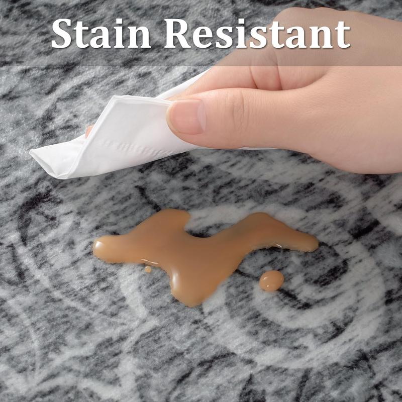 Vintage Tiger Pattern Floor Mat, Non-slip Washable Floor Carpet, Decorative Area Rug, Animal Print Rug, Boho Area Rug for Home Living Room Bedroom Kitchen Farmhouse