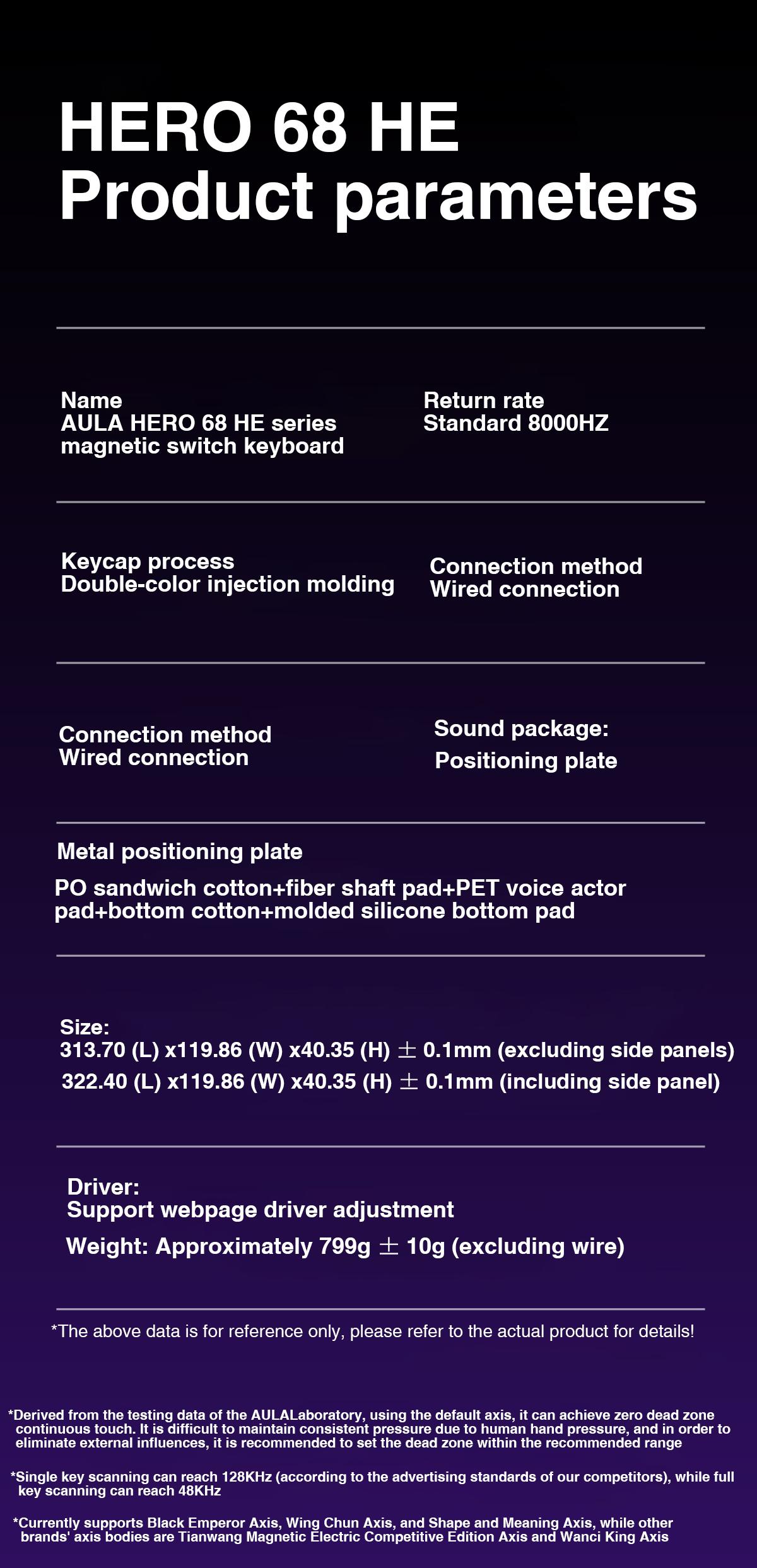 AULA HERO 68HE 65% Wired Gaming Keyboard, Hall Effect Magnetic Switch Keyboard, Adjustable Actuation, Fast Trigger Mode, 8K Hz Polling Rate, 0.125ms Latency, Adjustable Trigger Force, Fast Response, RGB Lighting,TikTokShopfalldealsforyou AULA HERO 68HE 65% Wired Gaming Keyboard, Hall Effect Magnetic Switch Keyboard, Adjustable Actuation, Fast Trigger Mode, 8K Hz Polling Rate, 0.125ms Latency, Adjustable Trigger Force, Fast Response, RGB Lighting,TikTokShopfalldealsforyou