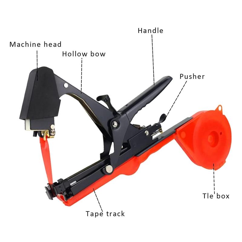 Plant Bundling Machine, Garden Trellis Gun, Branch Binding Tool, Suitable for Vegetables, Grapes, Tomatoes, Cucumbers, Peppers, Flowers
