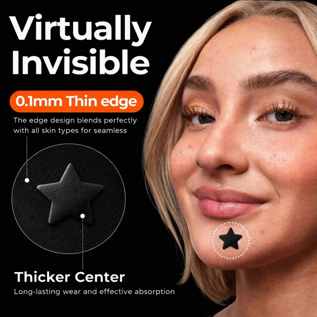 Dark Aesthetics Acne Pimple Patches, Stylish & Effective Treatment, Hypoallergenic, Invisible Dark-Style Patches, 240/480/1200pcs, for Cool Girls, Acne Clearing Products, Pimple Patch Bulk