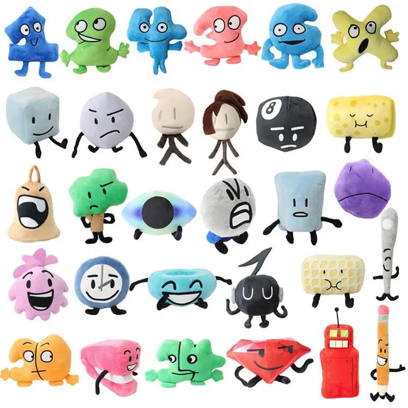 30-Style Island Plush Toy with Clock Button, Waffle Ball & Electric Fan Features, Stuffed Pillow Doll for Kids as Gift