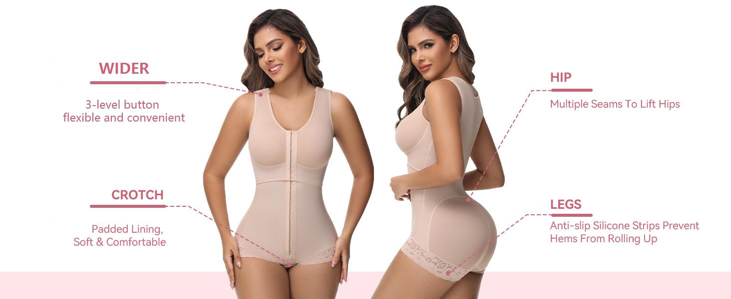 JOSHINE SHAPER  Bodysuits for Womens Shapewear Tummy Control Plus Size Fajas Stomach Shapewear SpringStatements