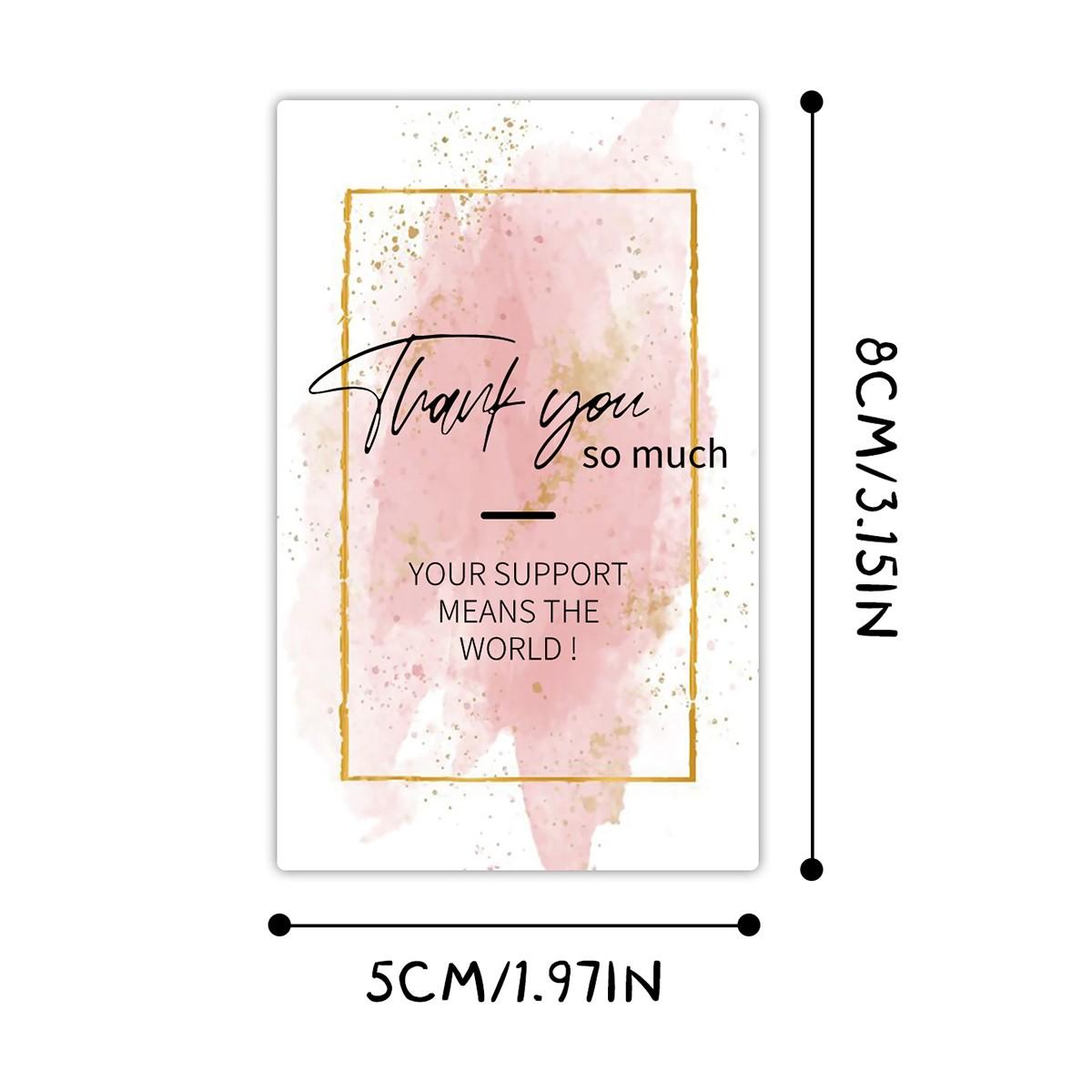 90pcs Rectangular Box Sealing Stickers, Business Goods Packaging Labels, Gift Box Decoration Bags Tags (30 Sheets/pack)