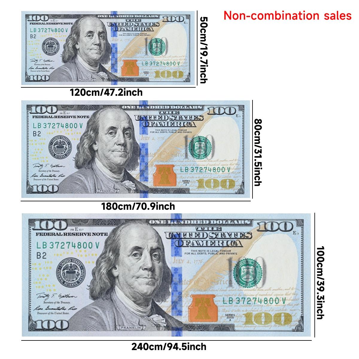 Creative 100 Dollar Pattern Rug, 1 Count Bedroom Decor Bedside Soft Carpet, Area Rug, Thickened Fluffy Plush Floor Mat for Home Living Room Bedroom