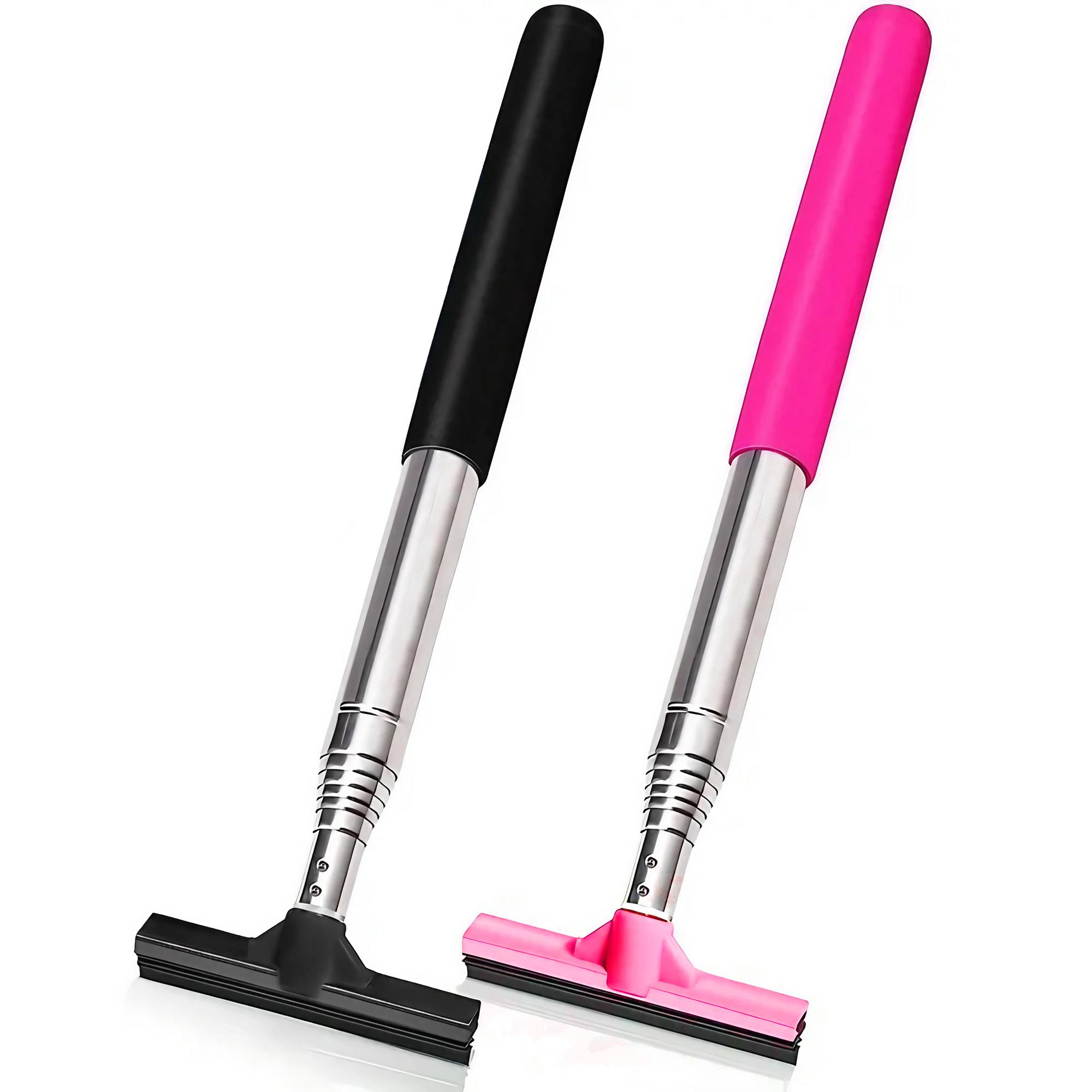 Manual Windshield Cleaning Wiper Portable Telescopic Car Glass Scraper Anti-Fog Water Remover Anti-Slip Emergency Driving Window Tool