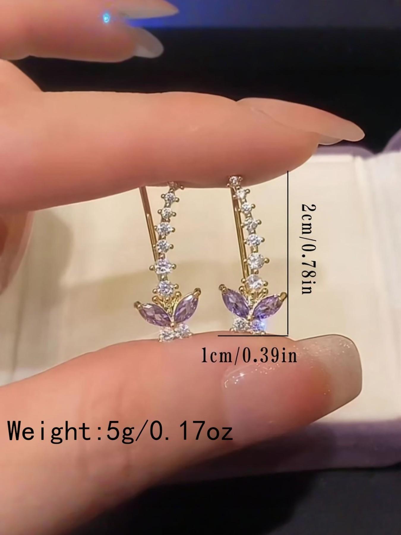 Elegant Butterfly Ear Cuffs for Women, Unique Design Rhinestone Earrings, Versatile Fashion Jewelry, Stylish Hair Accessories