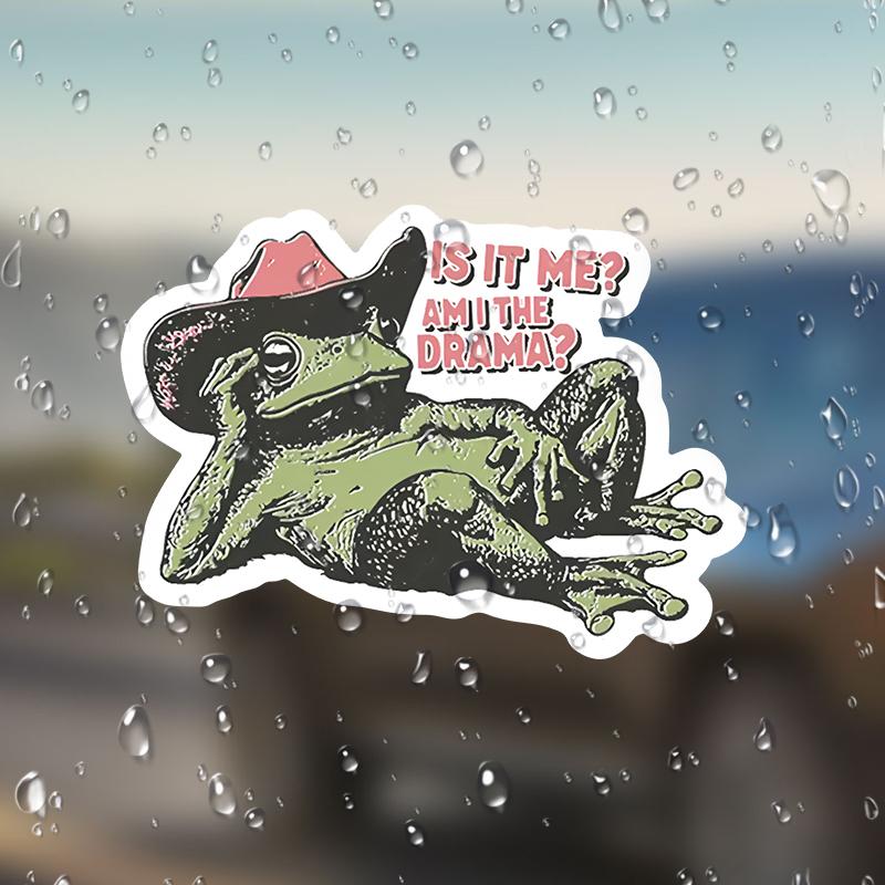 Creative Frog Design Car Sticker, Cute Frog Design Car Decal, Car ...