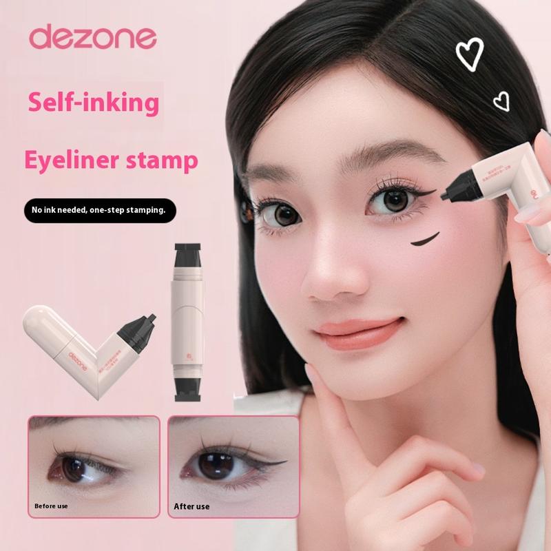 Dezone Eyeliner Stamp Tool, Waterproof Smudgeproof Eye Tail Design, Easy Use for Lazy People, Perfect for Precise Application