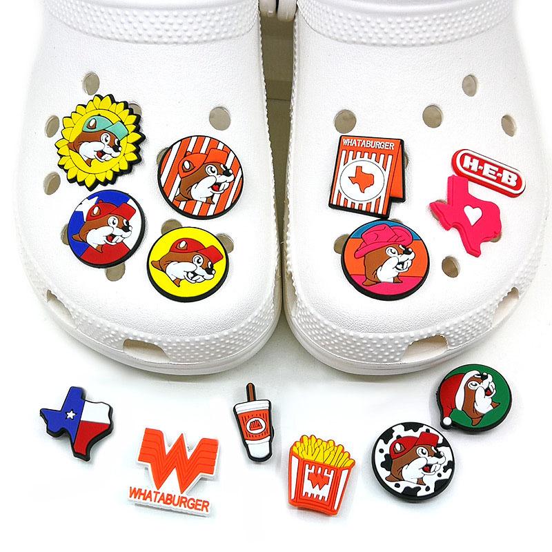 26pcs Texas Series Shoe Charms Set For Bubble Slides Clogs Sandals,PVC Shoe Decorations Accessories Buckle For Christmas Birthday Gifts