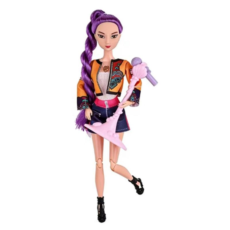 Fashion Girl Group Doll with Musical Instrument Accessories, 11.5 Inch Jointed Doll Gift, Christmas Present, Birthday Gift