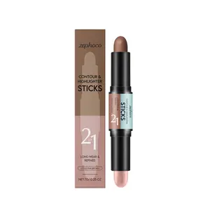 Zephoco 2-in-1 Contour & Highlighter Stick – Face Brightening, Smooth & Lightweight, Dual-Ended Design, All-in-One Highlighting & Sculpting Stick