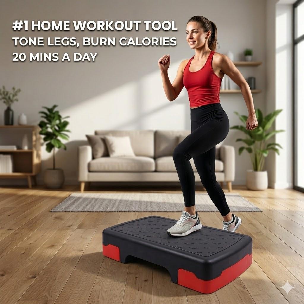 Level Up Your Workouts!  Non-Slip Aerobic Stepper & Yoga Platform (Perfect Christmas Gift
