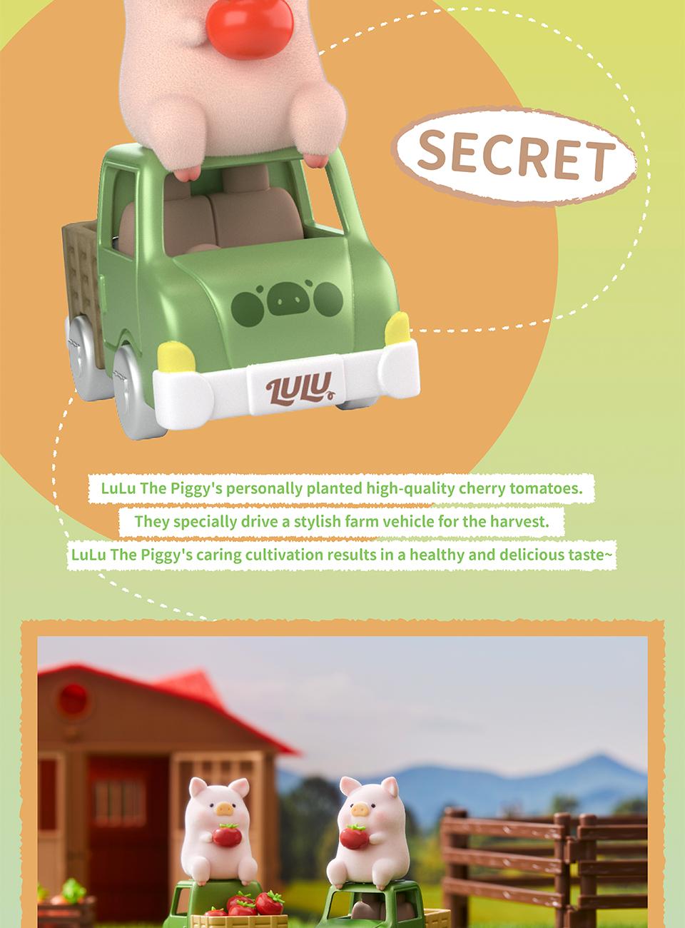 52TOYS Lulu The Piggy My Sweet Farm Garden Kawaii Creative Gift Room Decor Desktop Decoration Gift for Birthday Party