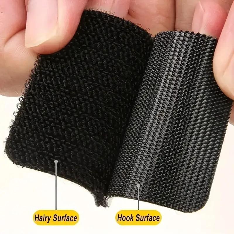 60 Pcs/30 Pairs Strong Adhesive Magic Tape for Sofa Cushion Fixing, Dual-Sided Bed Rug Foot Pad, Non-Slip Invisible Stick