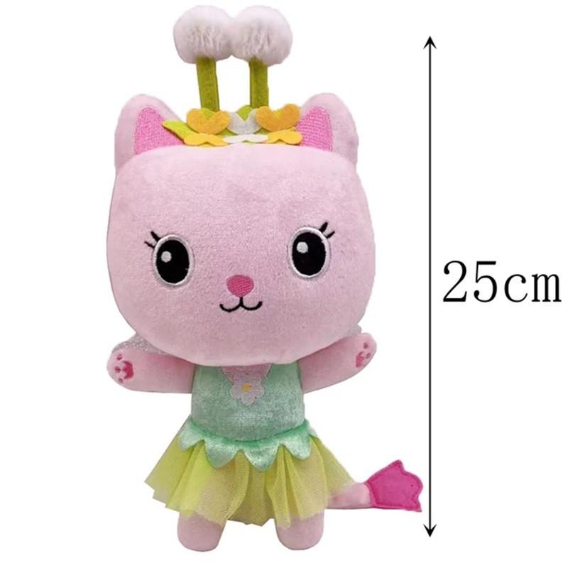 New Gabby Dollhouse Plush Toy Mercat Cartoon Animal Smiling Cat Car Hug Gaby Girl Doll Children Birthday Gift