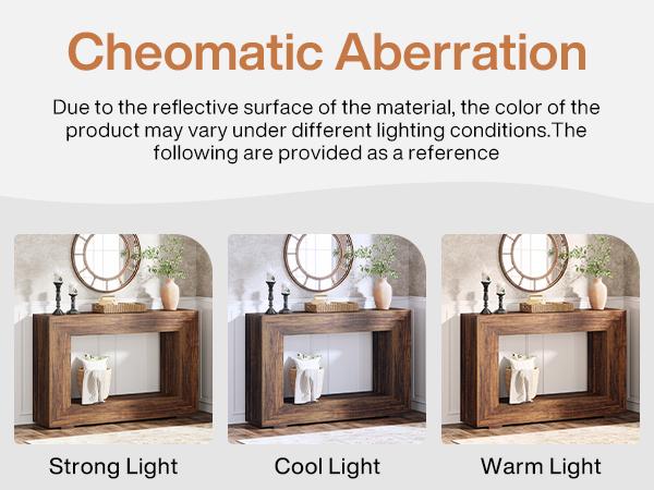 LITTLE TREE Farmhouse Console Table, 47 Inches Entryway Console Table with Storage, Industrial Hallway Accent Table for Living Room, Entrance