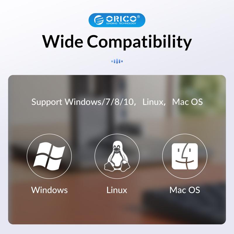 ORICO USB Hub 3.0, Clamp USB Hub with Extra Power Supply Port, Aluminum 4-Port USB Adapter with 3 USB-A Data Ports, USB-C Port for Monitors, Desks-MH4P