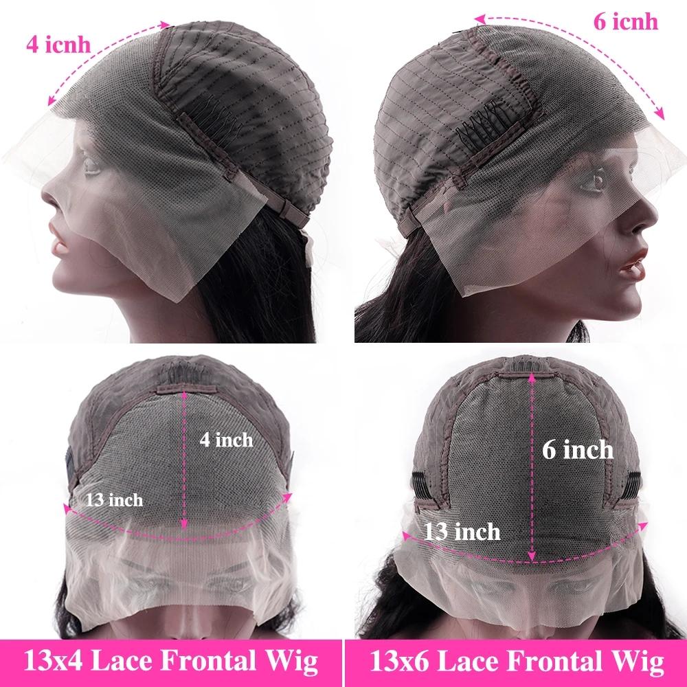 BABOSHOW Body Wave Lace Front Wigs Human Hair 180 Density Pre Plucked 13X6 Transparent HD Lace Frontal Wigs Natural Black Wigs Human Hair Wigs For Women With Baby Hair