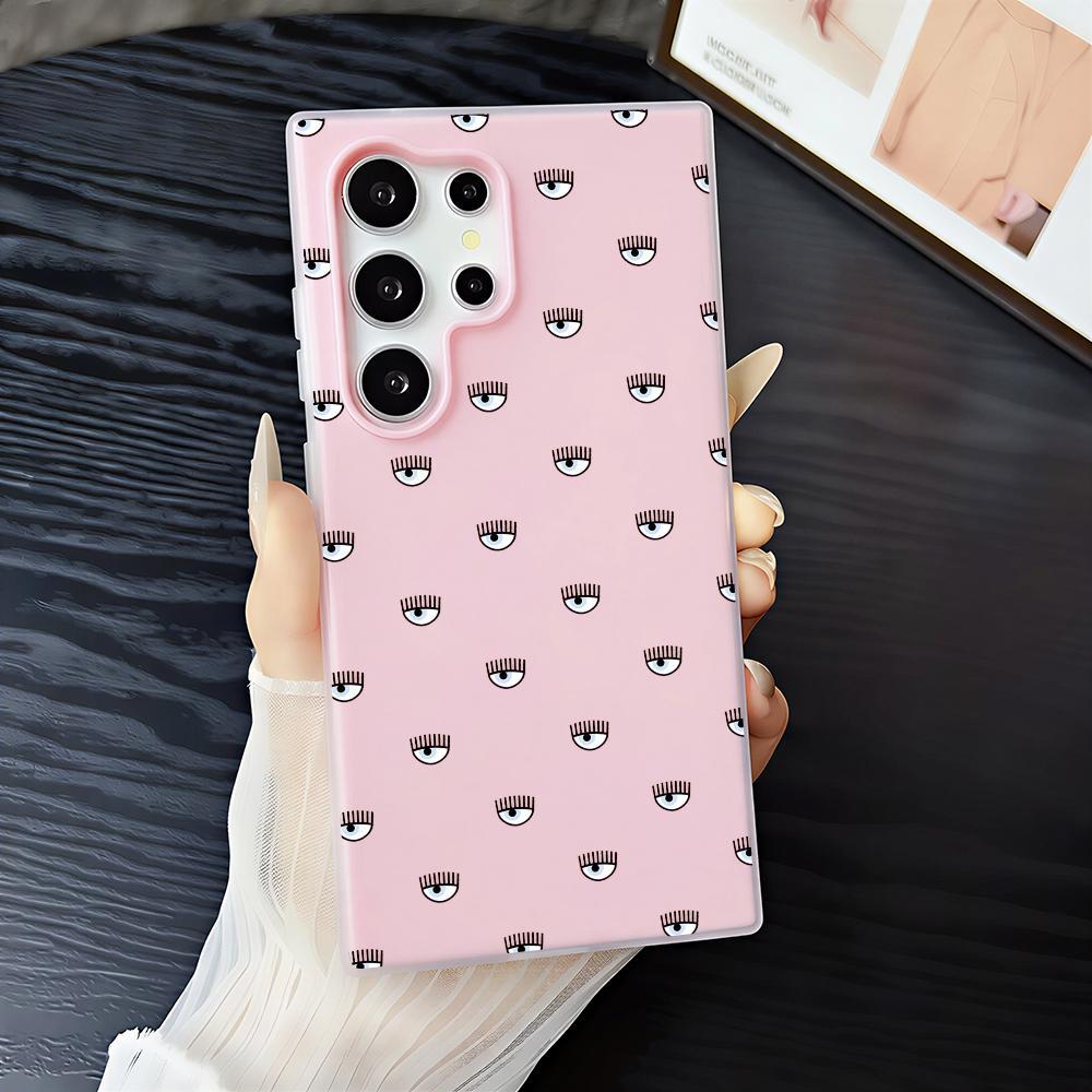 Italian Fashion Influencer Chiara Ferragni Phone Case 2‑in‑1 Clear Jelly Case for Samsung Galaxy S26/S26+/S26 Ultra/S25/S24/S23/S22 | Dopamine Photo Card Holder | Soft TPU Shockproof Anti‑Yellowing Slim Lightweight Protective Cover